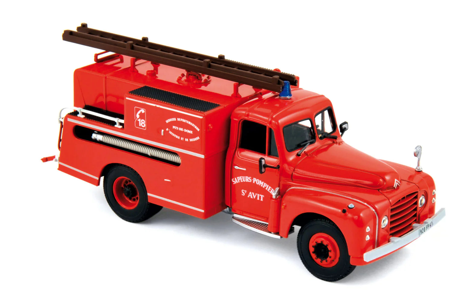 Citroën T46 1962 Pompiers - Pompe Guinard 1:43