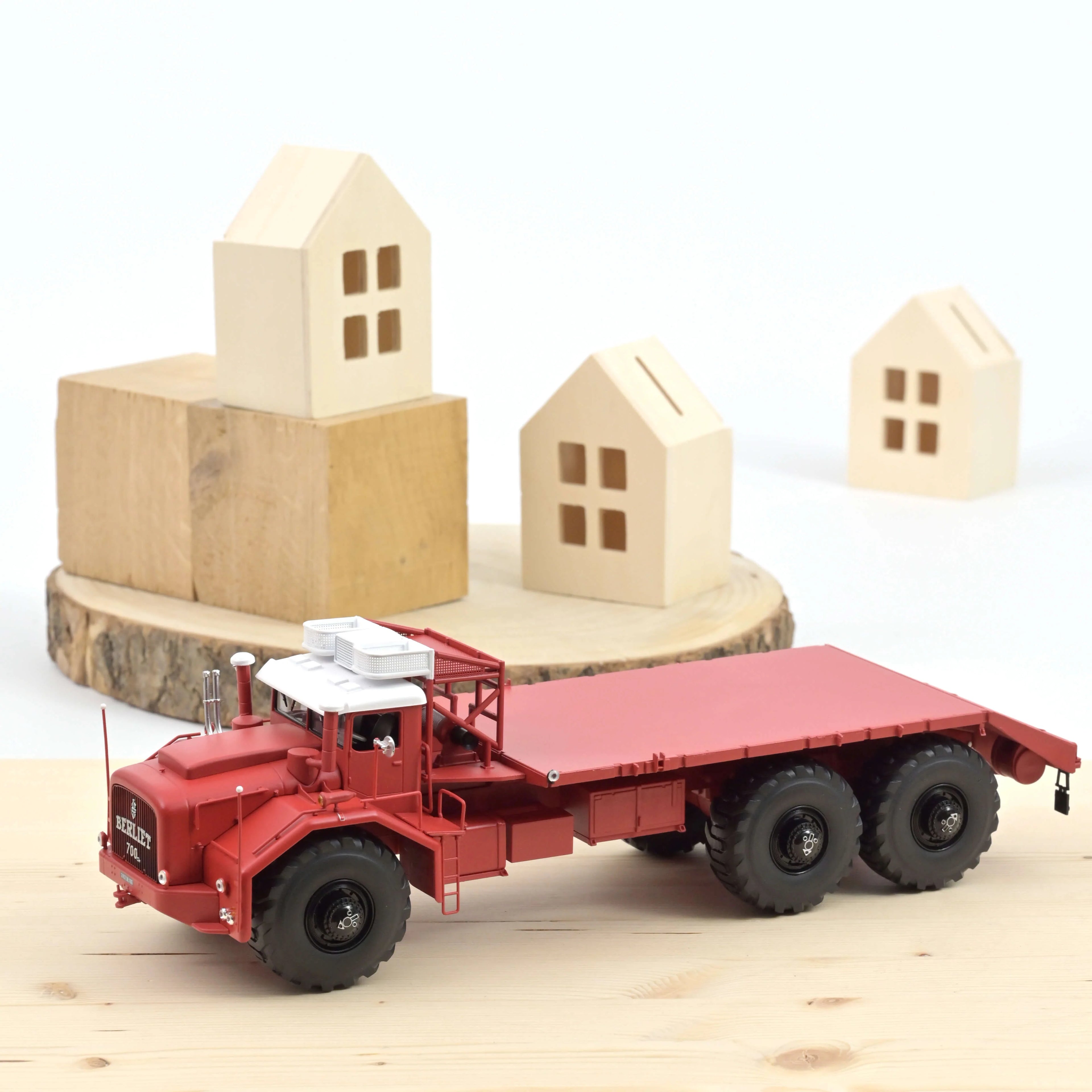 Berliet T100 Nr. 1 1960 Rot ohne Seitenwände 1:43