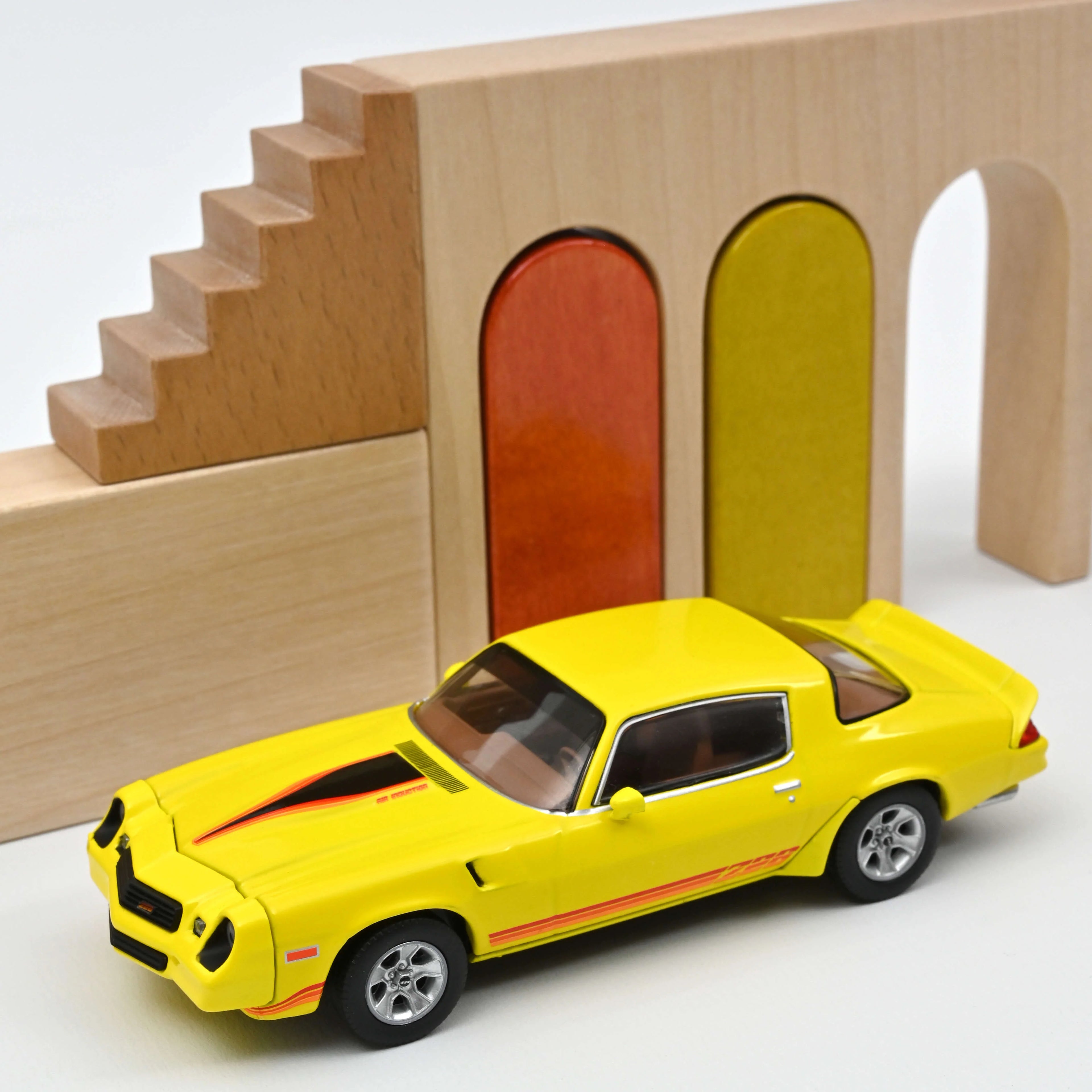 Chevrolet Camaro Z28 1980 Yellow with red/orange striping 1:43