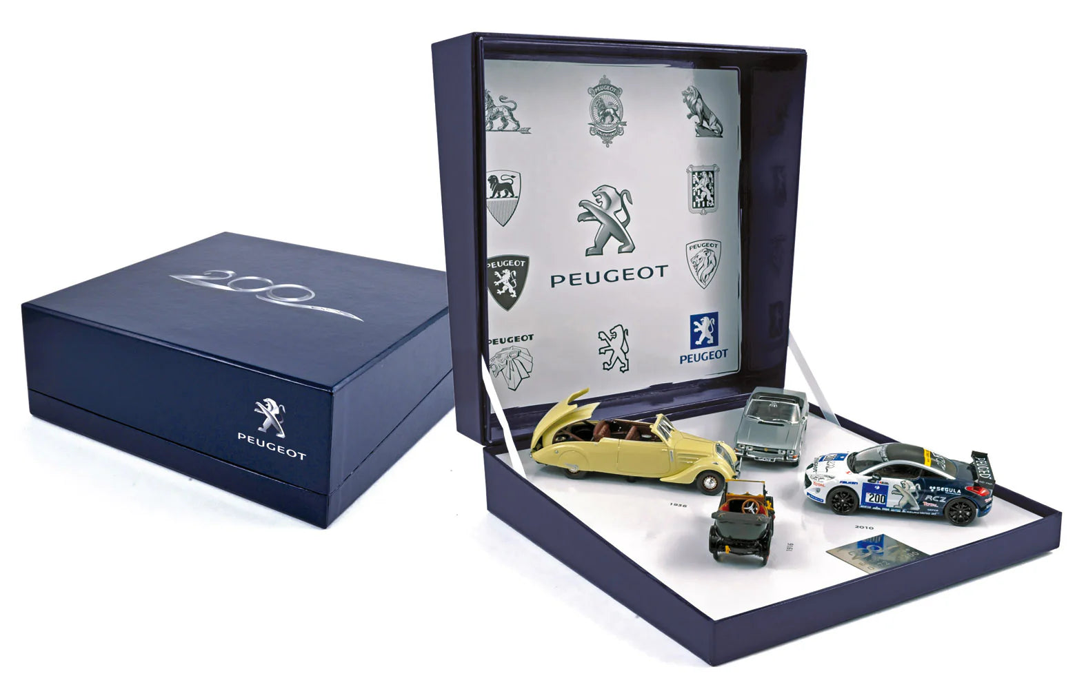 Gift Box 2010 Anniversary 200th year Peugeot (4 Modelcars) 2010 1:43