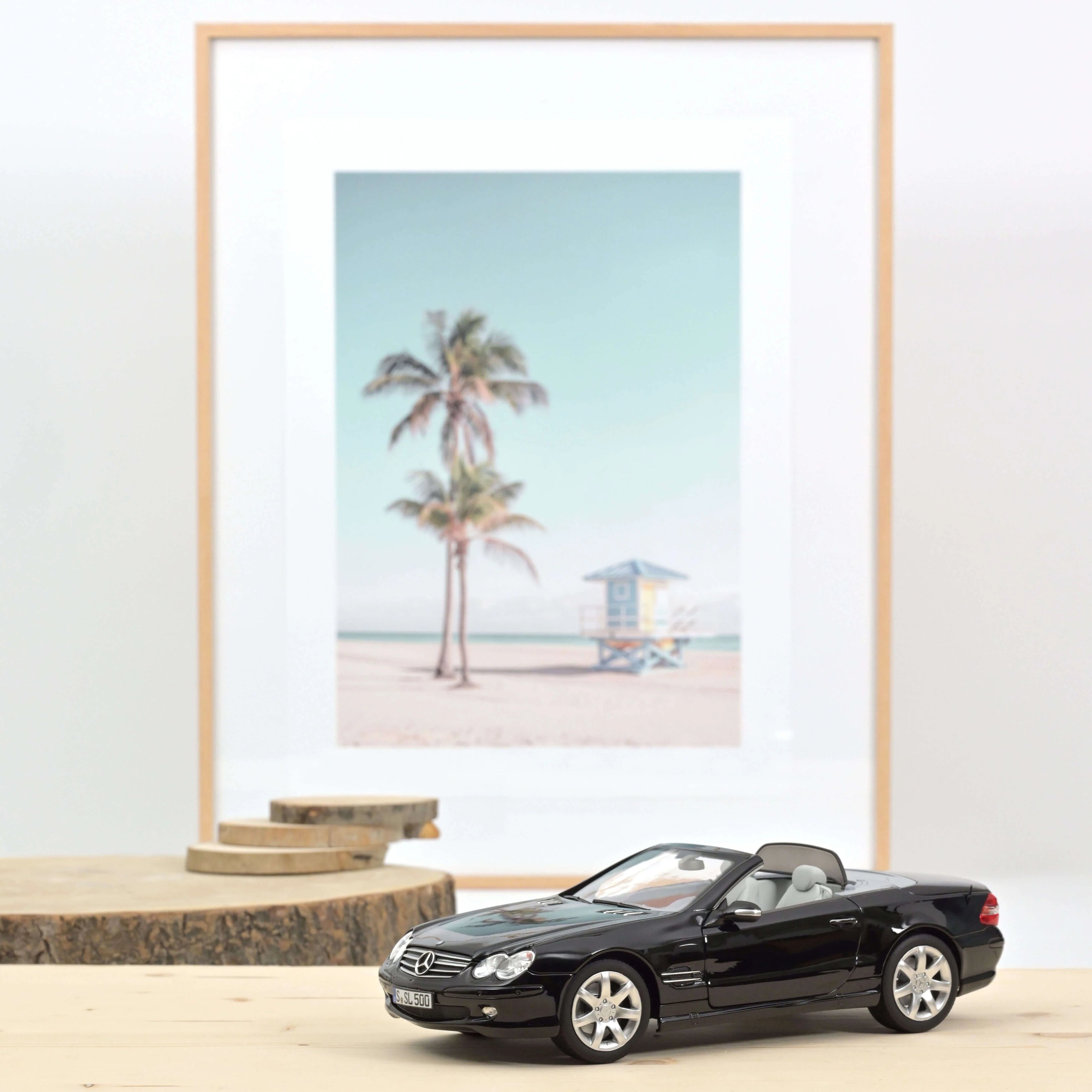 Mercedes-Benz SL 500 2003 Noir 1:18