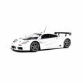 McLaren F1 GTR Short Tail Blanche 1996 1:18