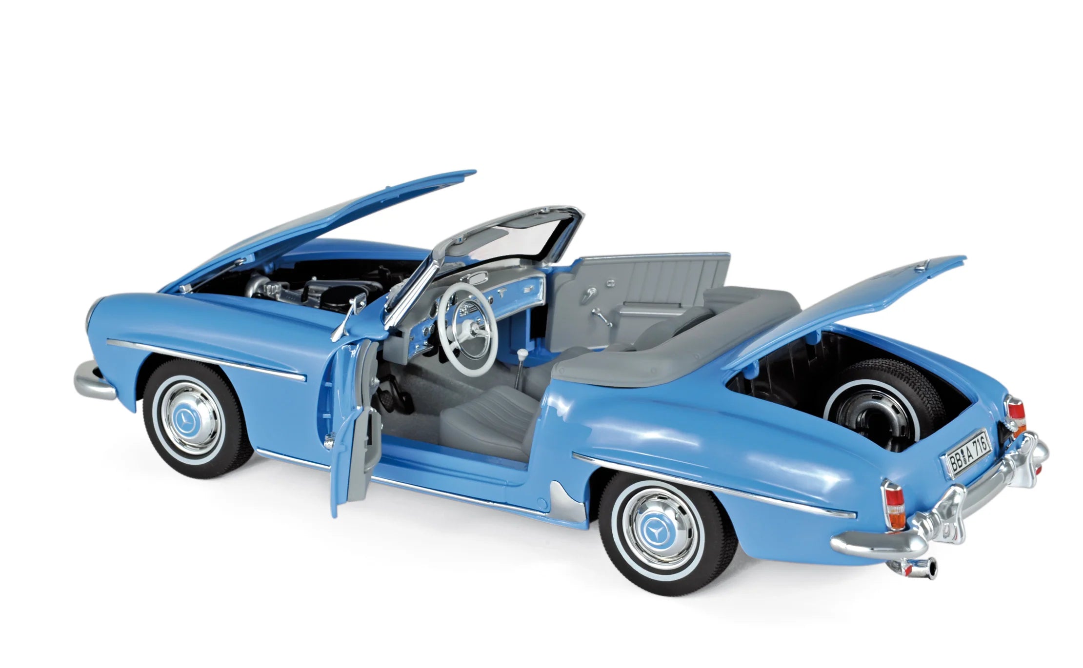 Mercedes-Benz 190 SL 1955 Blue 1:18