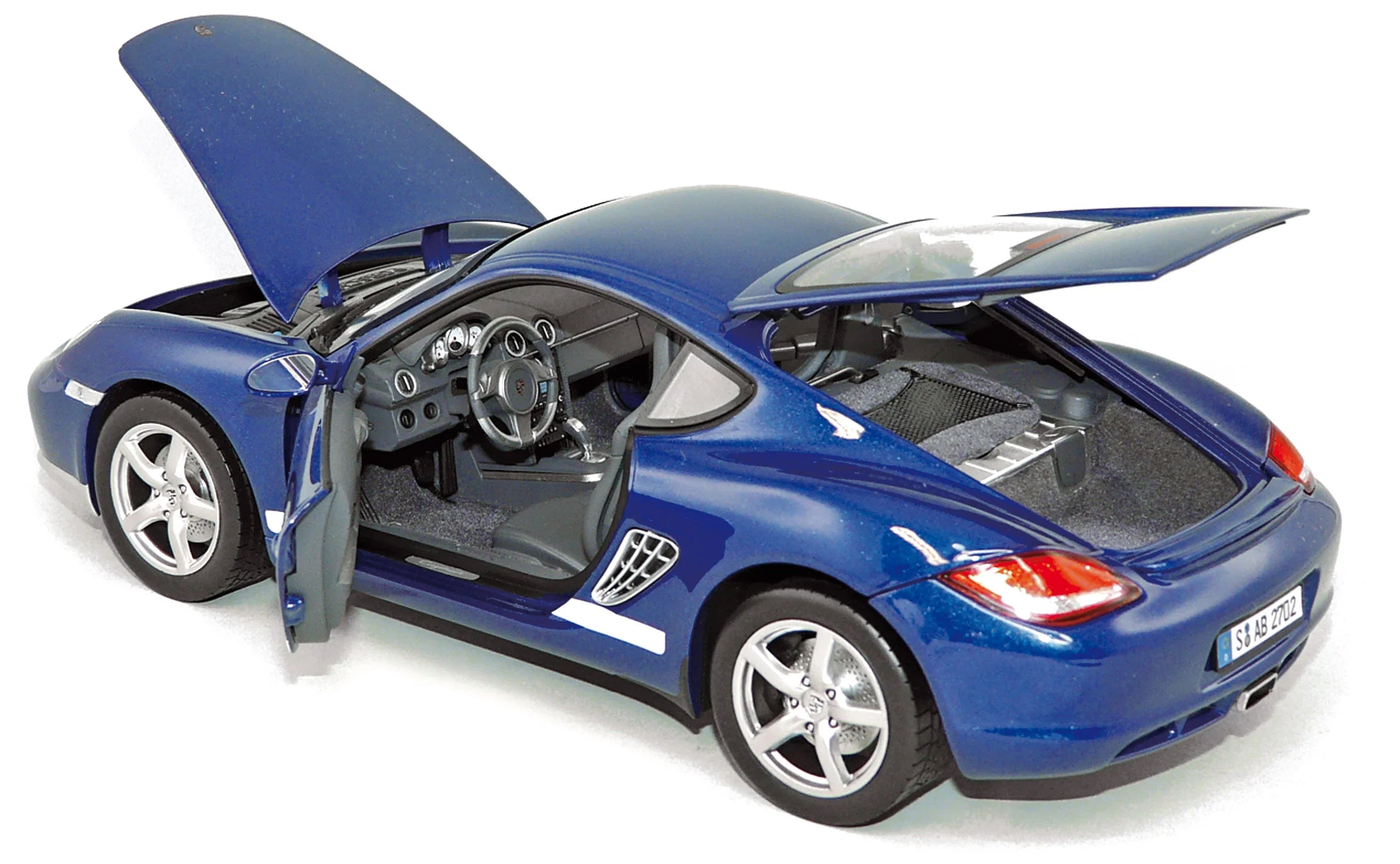 Porsche Cayman 2009 Bleu Métallisé 1:18