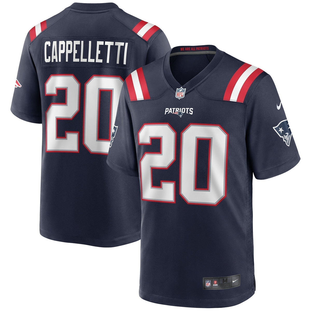 Gino Cappelletti New England Patriots Nike Game Retired   Jersey - Navy