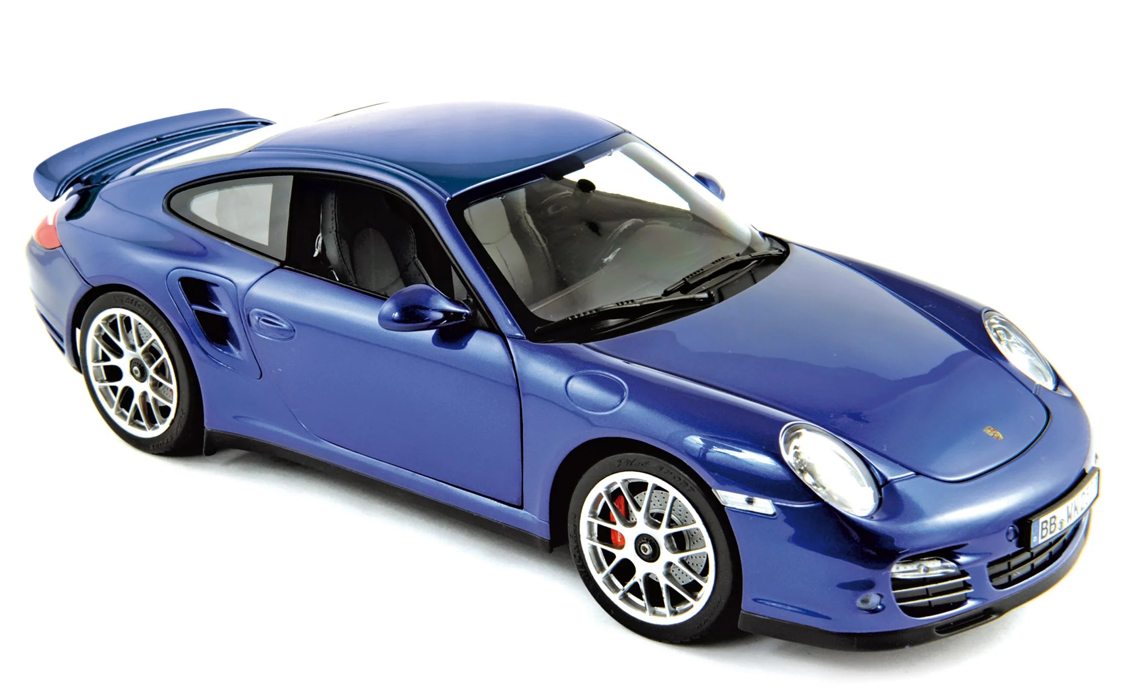 Porsche 911 Turbo 2010 Aqua Blue 1:18