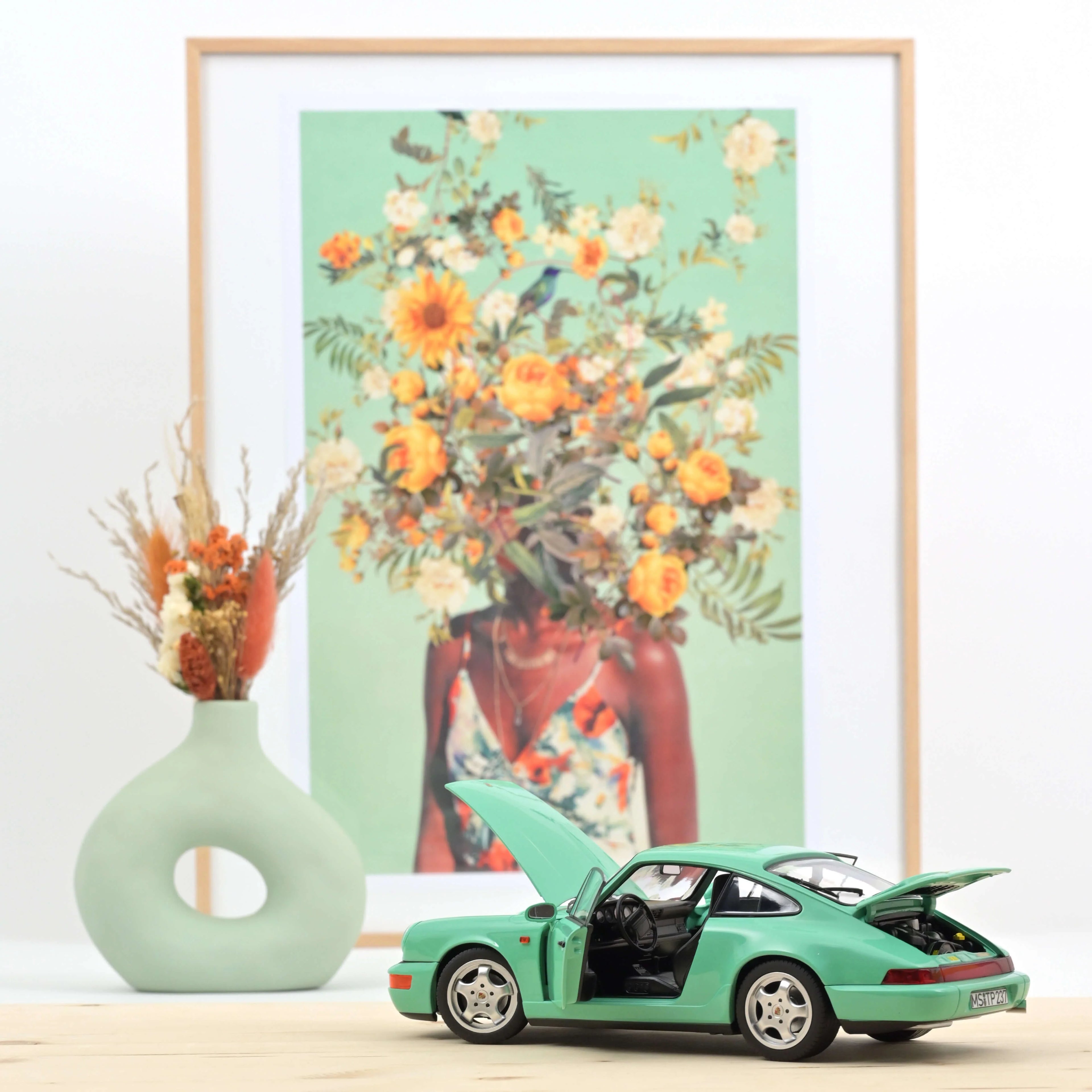 Porsche 911 Carrera 2 1992 Mintgrün 1:18
