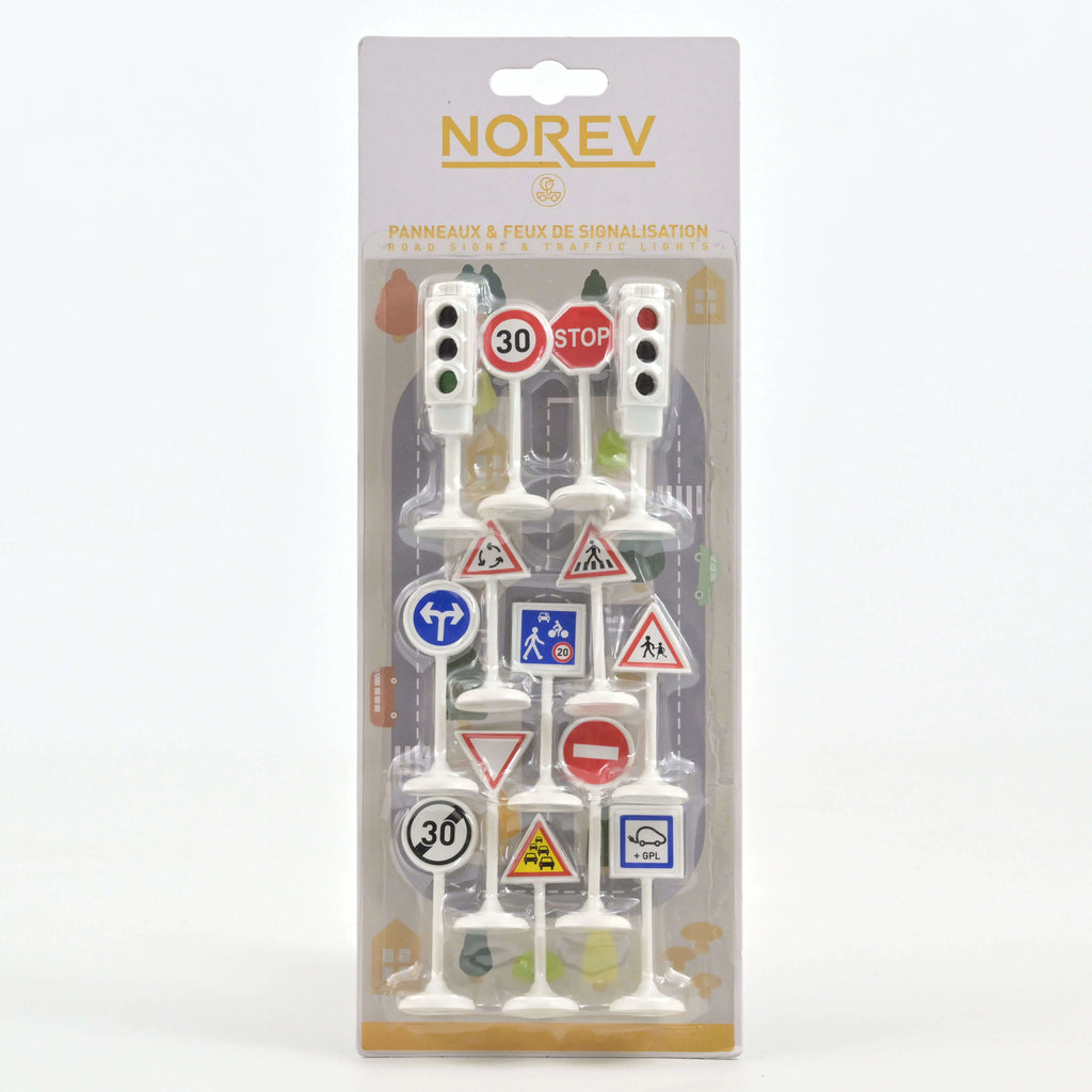Panneaux de signalisation et feux tricolores pour voitures miniatures