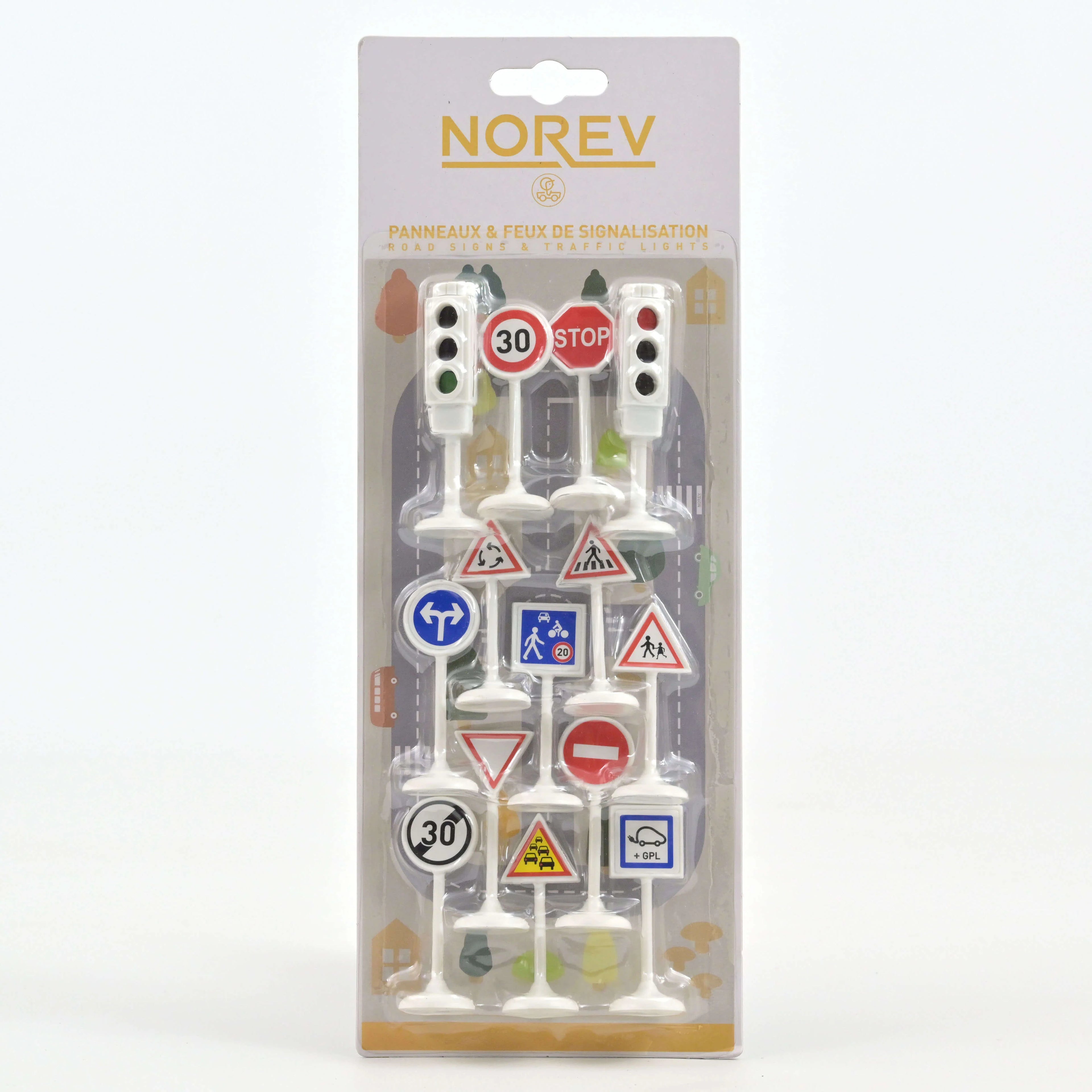 Traffic Signs and Traffic Lights for Miniature Cars