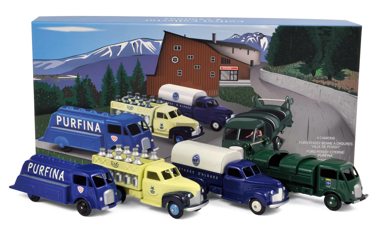 4 vehicle pack (Ford Poissy x2 - Studebaker x2) Limited Series 1:43
