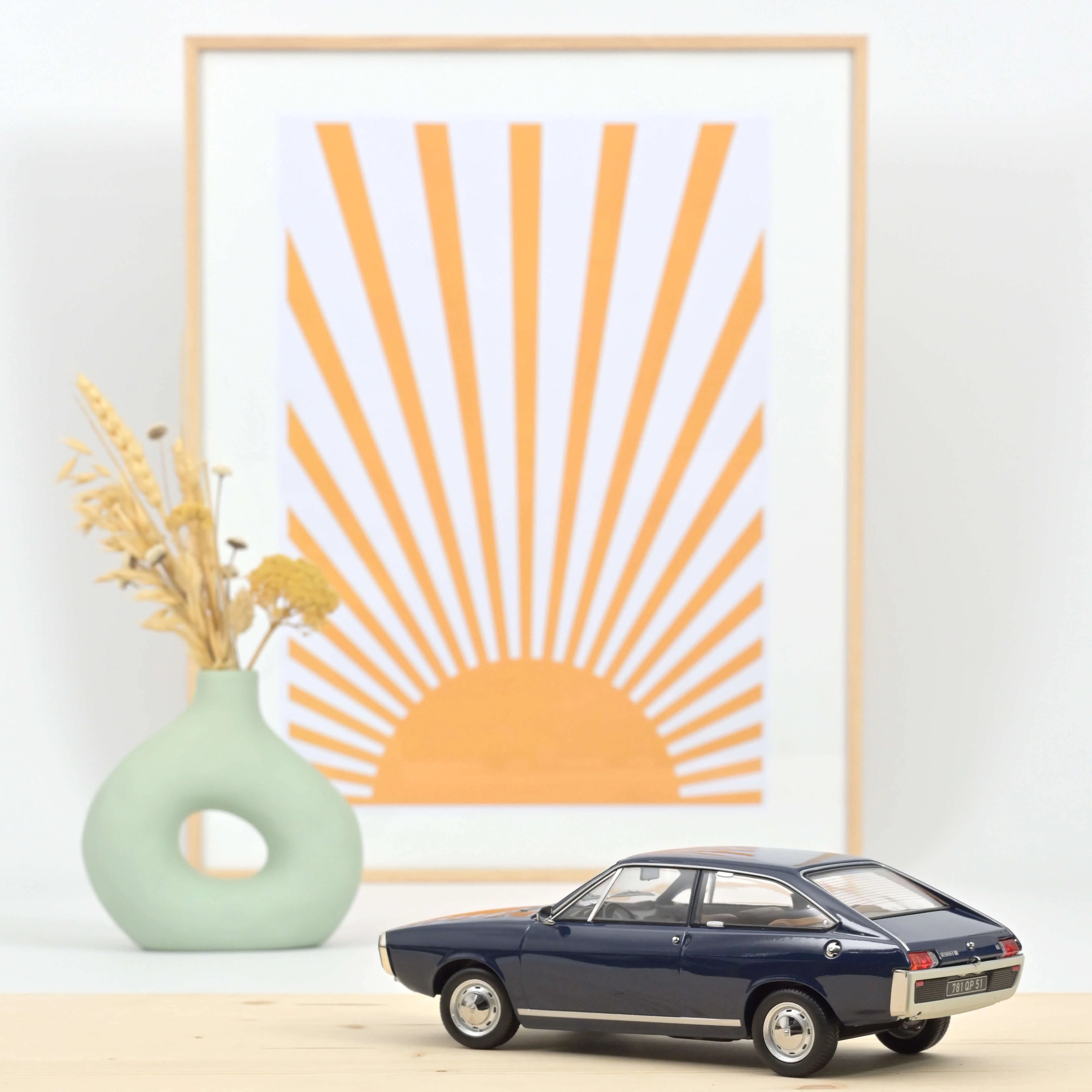 Renault 15 TL 1973 Dark Blue 1:18 - 300pcs