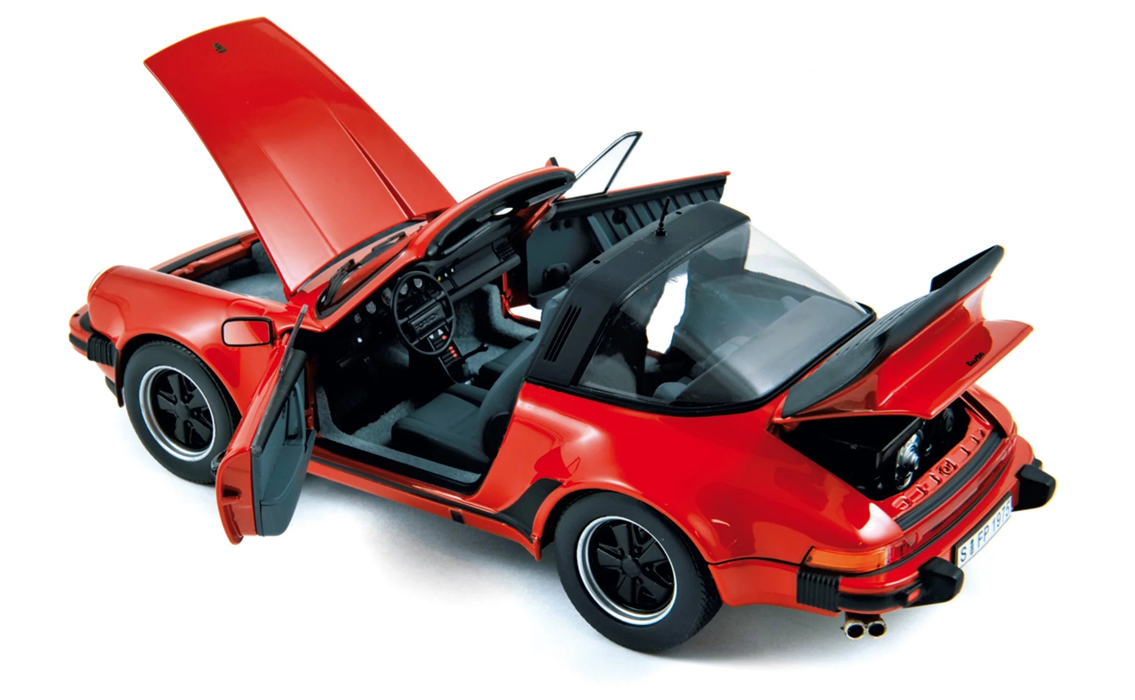 Porsche 911 Turbo 3,3 Targa 1987 Red 1:18
