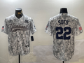 Men's New York Yankees Juan Soto #22 Arctic Camo 2024 Salute to Service Limited Jersey
