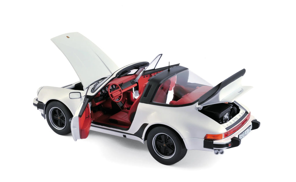 Porsche 911 Turbo Targa 1987 Weiß 1:18