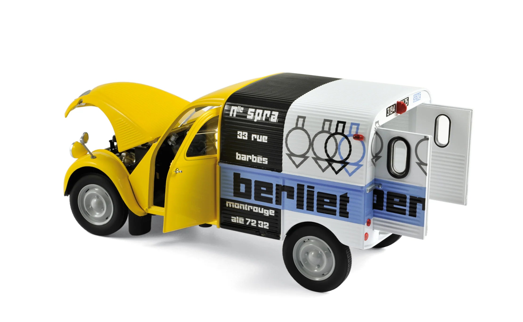Citroën 2CV Fourgonnette 1956 Assistance Berliet 1:18