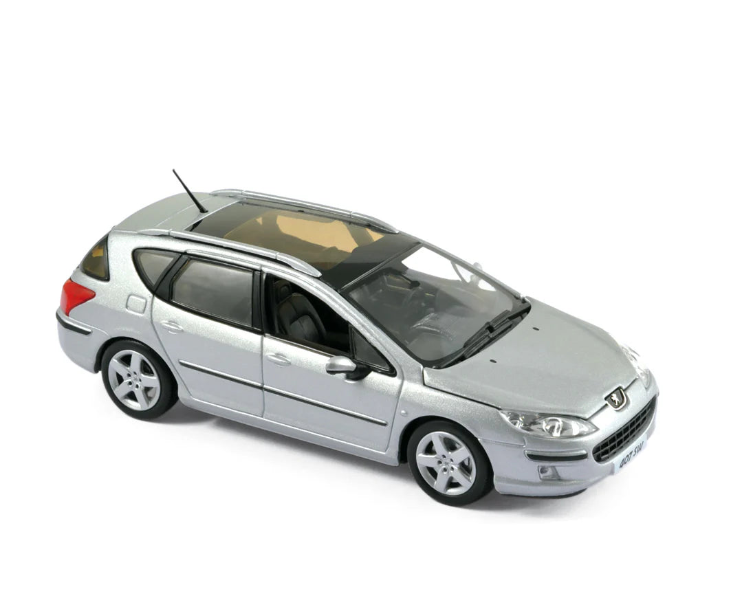 Peugeot 407 SW 2004 Aluminium Silber 1:43