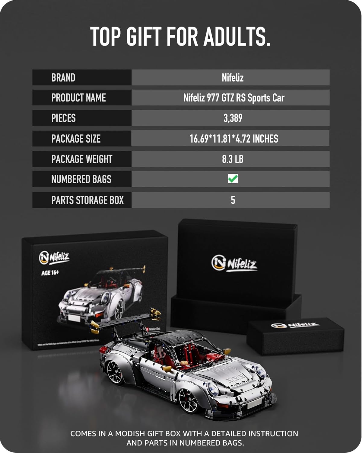 Nifeliz Sports Car 977 GTZ RS Racing (3389 PCS, NF10523)