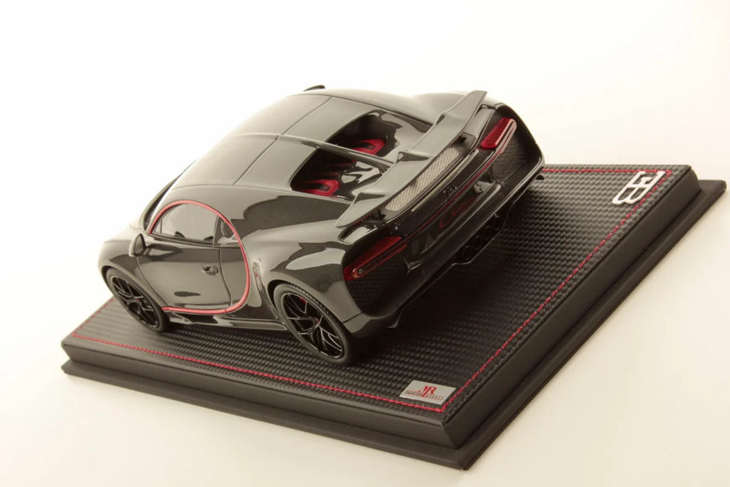 MR Bugatti Chiron Sport Grey Carbon w/ Italian Red Frame - Limited 49 pcs