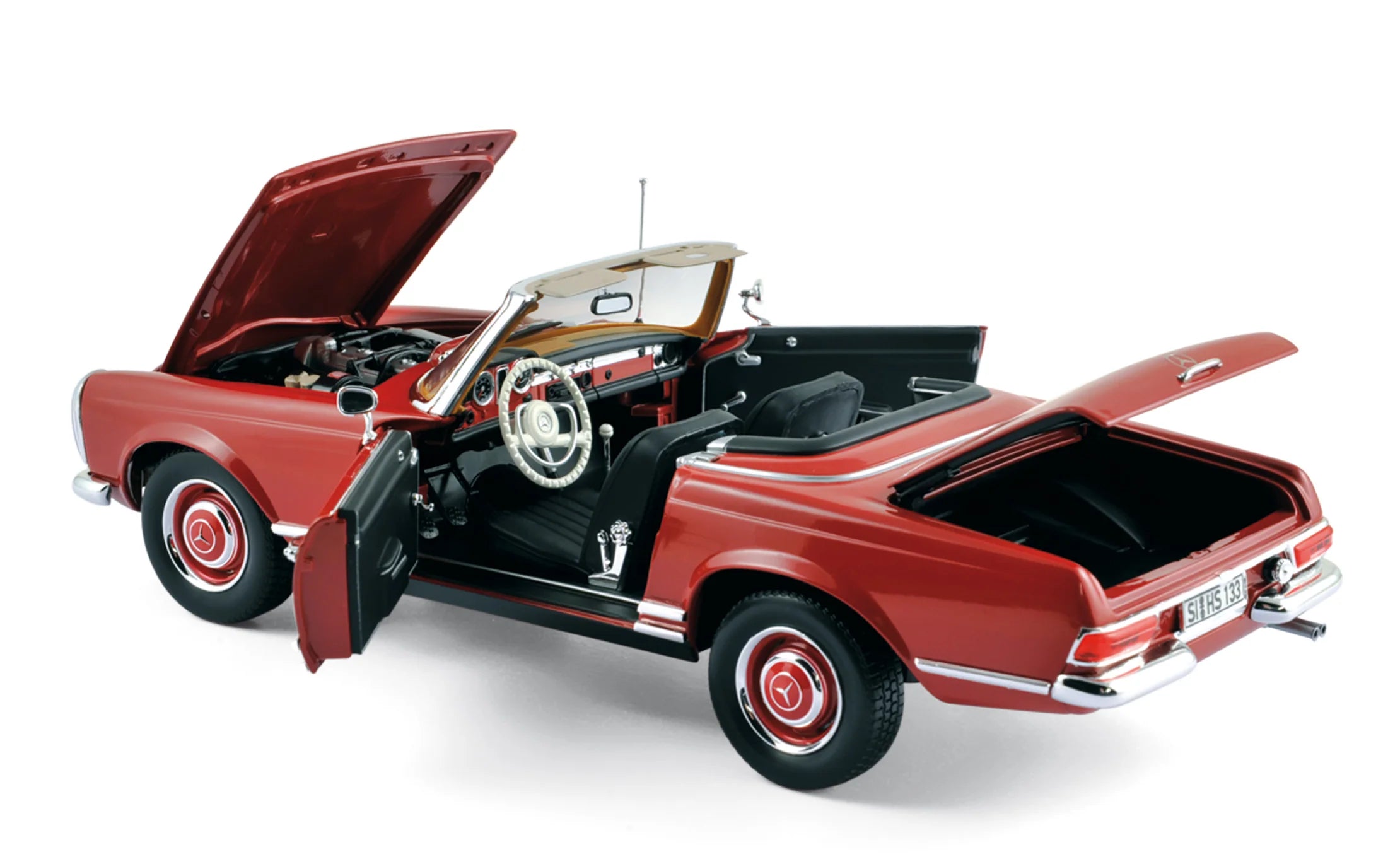 Mercedes-Benz 280 SL 1969 Rouge 1:18