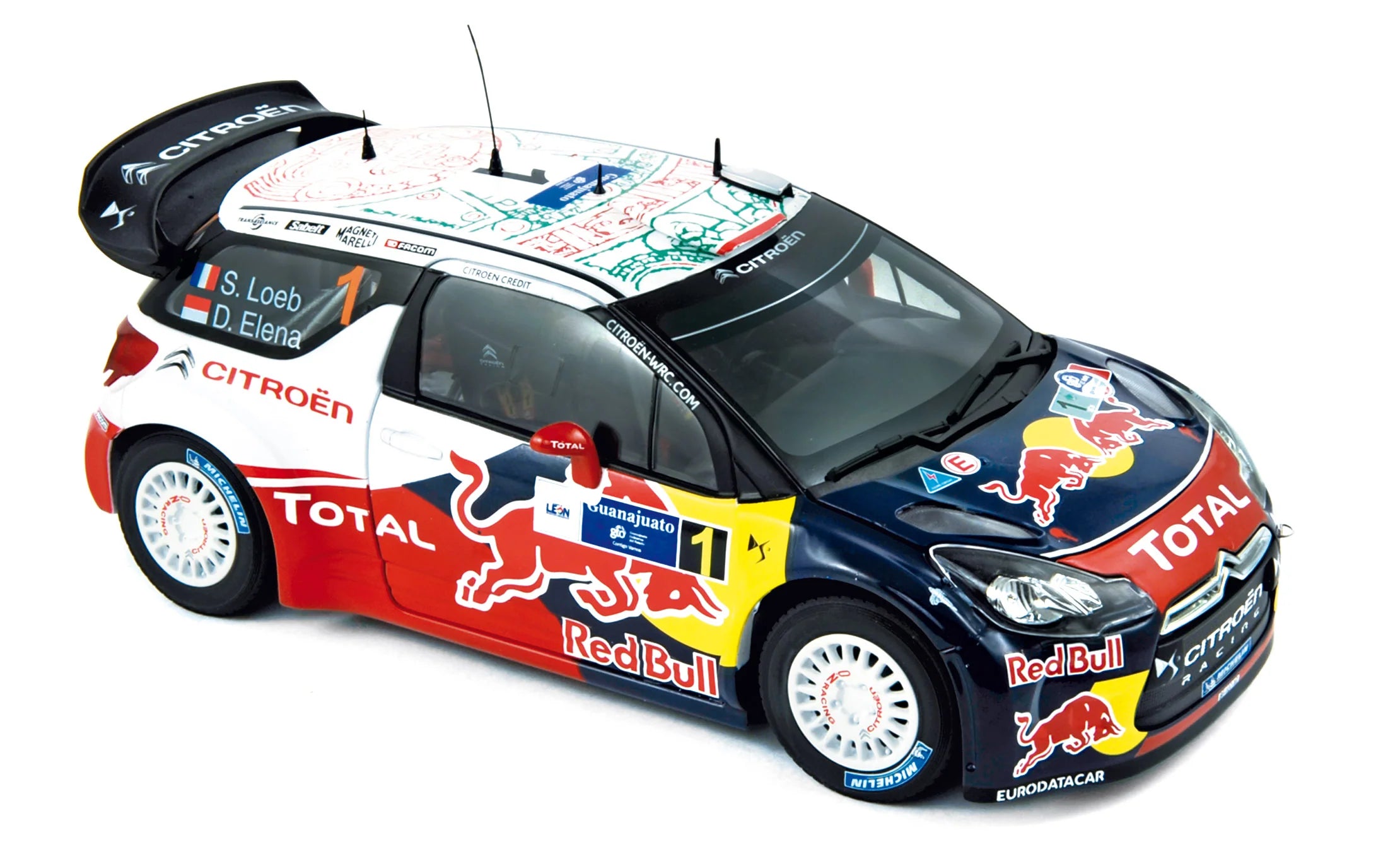Citroën DS3 WRC 2011 Rally Mexico 1 Loeb/Elena Winner 1:18