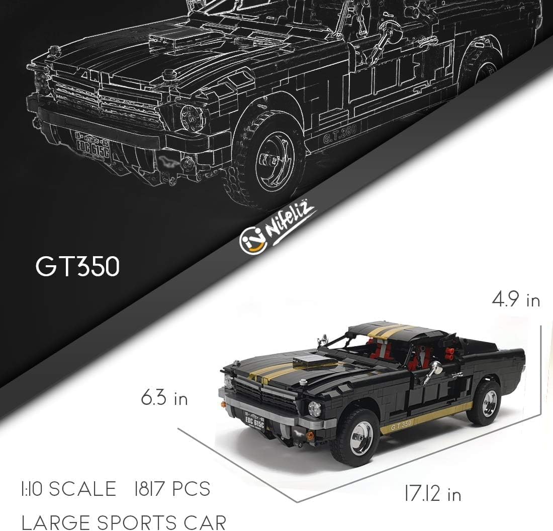 Nifeliz Muscle Car 1965s GT350 Race (1817 PCS, NF10520)