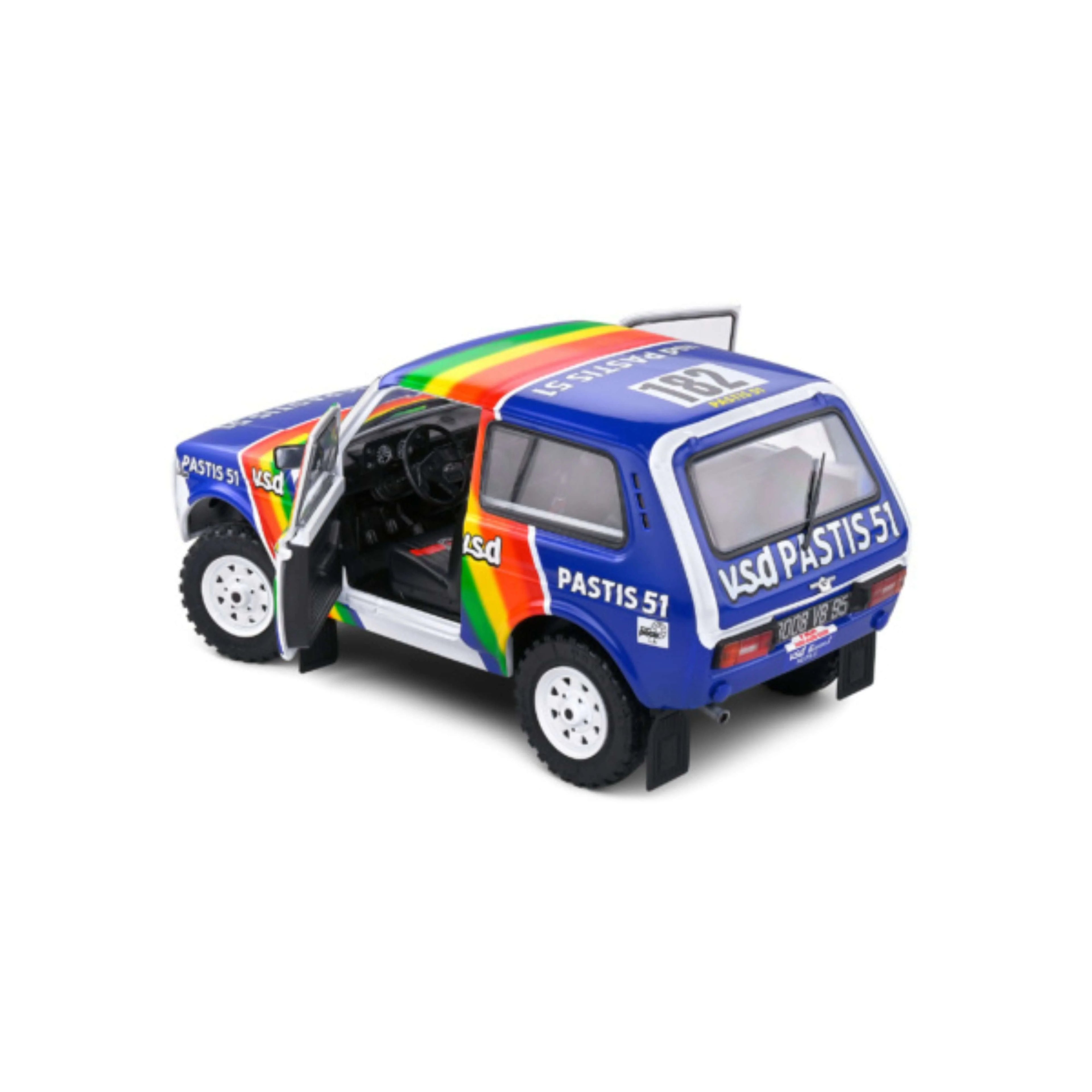 Lada Niva White #182 Jabouille / Sardou Paris-Dakar 1984 1:18