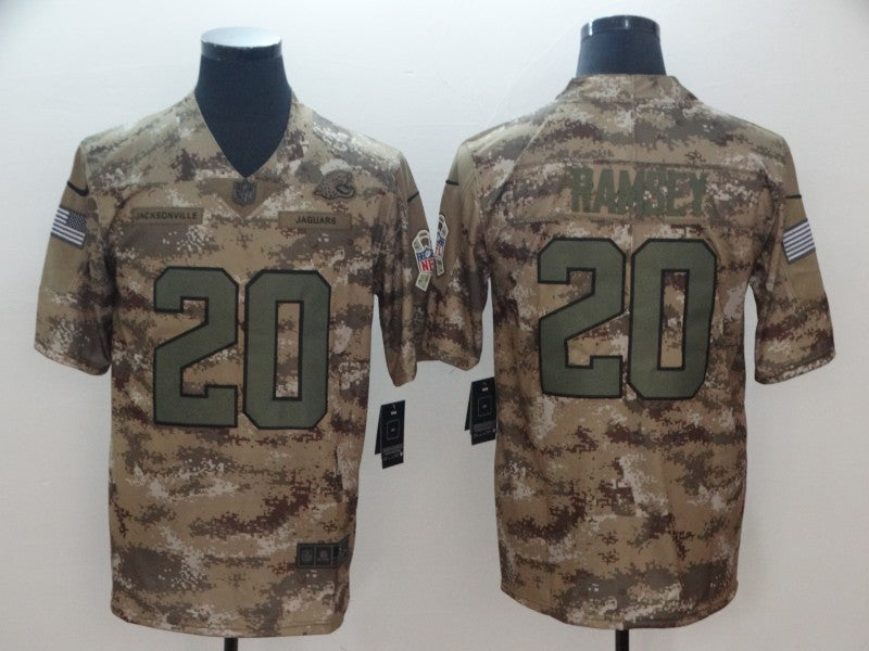 Men's Jacksonville Jaguars Jalen Ramsey #20 Camouflage Game Jersey1