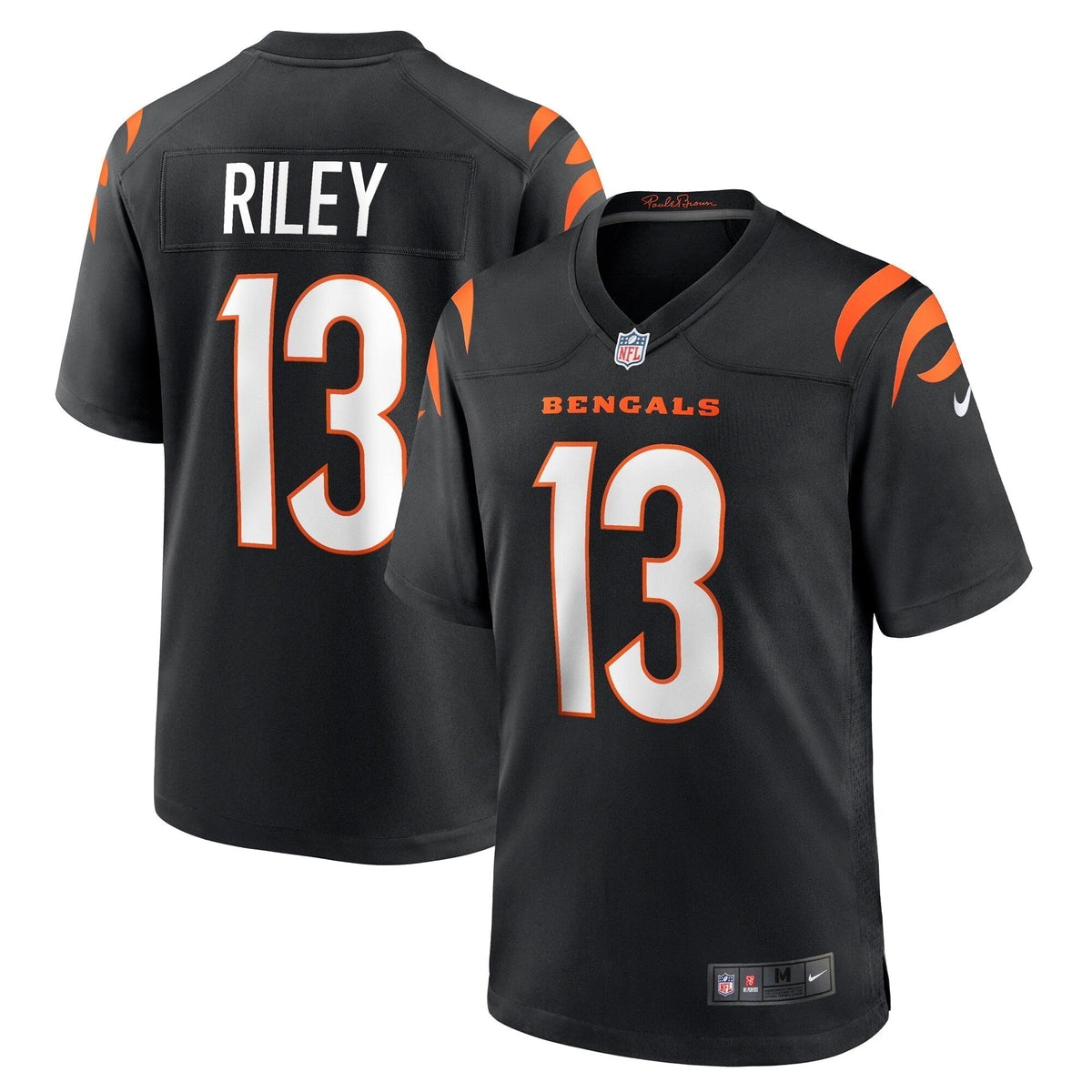 Ken Riley Cincinnati Bengals Nike Retired   Game Jersey - Black