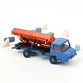 Berliet Stradair Camion Benne Latérale Orange et Bleu 1/43