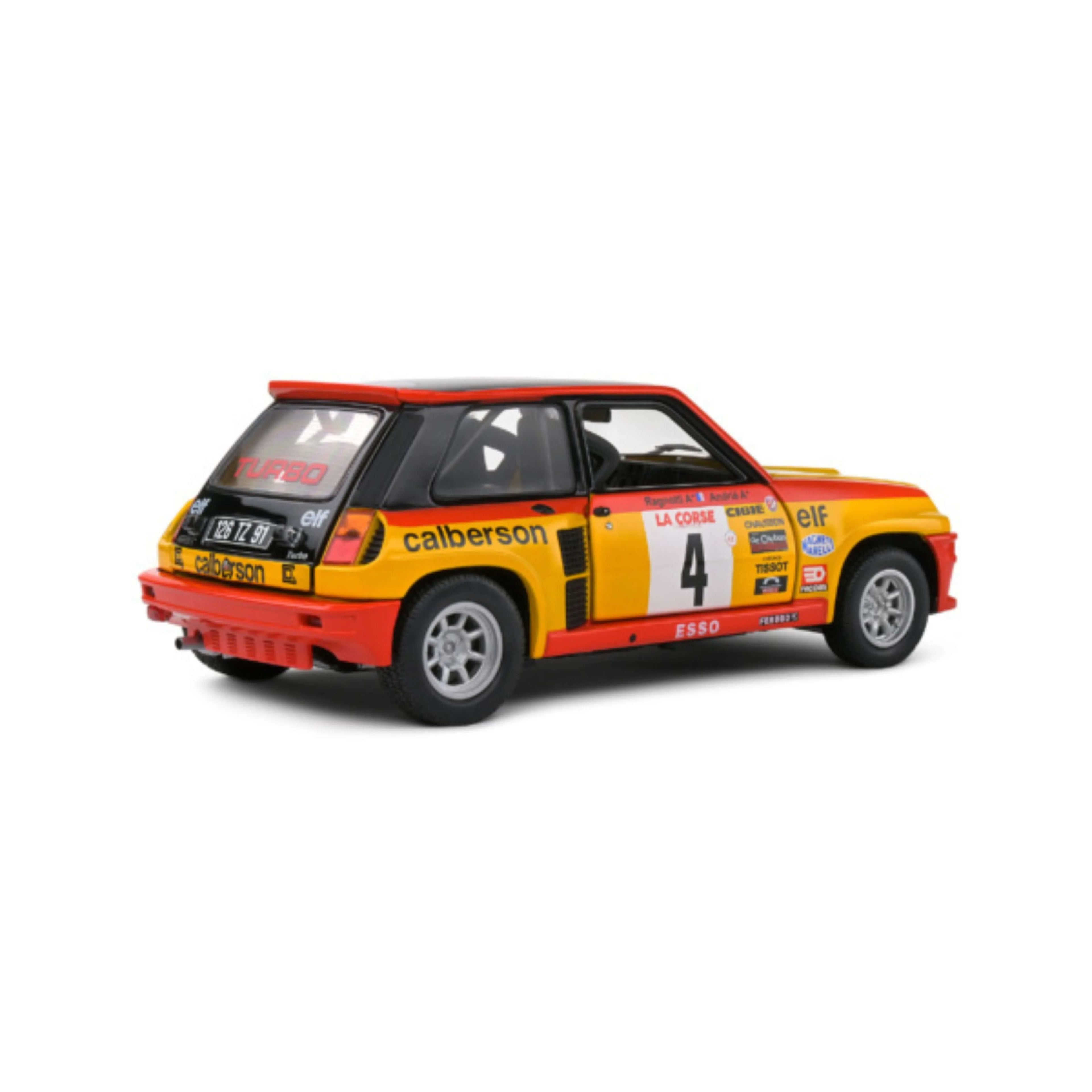 Renault 5 Turbo Yellow #4 Ragnoti/Andrie Tour De Corse 1980 1:18