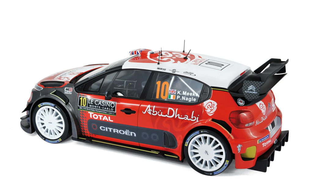 Citroën C3 WRC 2018 Rally Monte-Carlo 10 K.Meeke/P.Nagle 1:18
