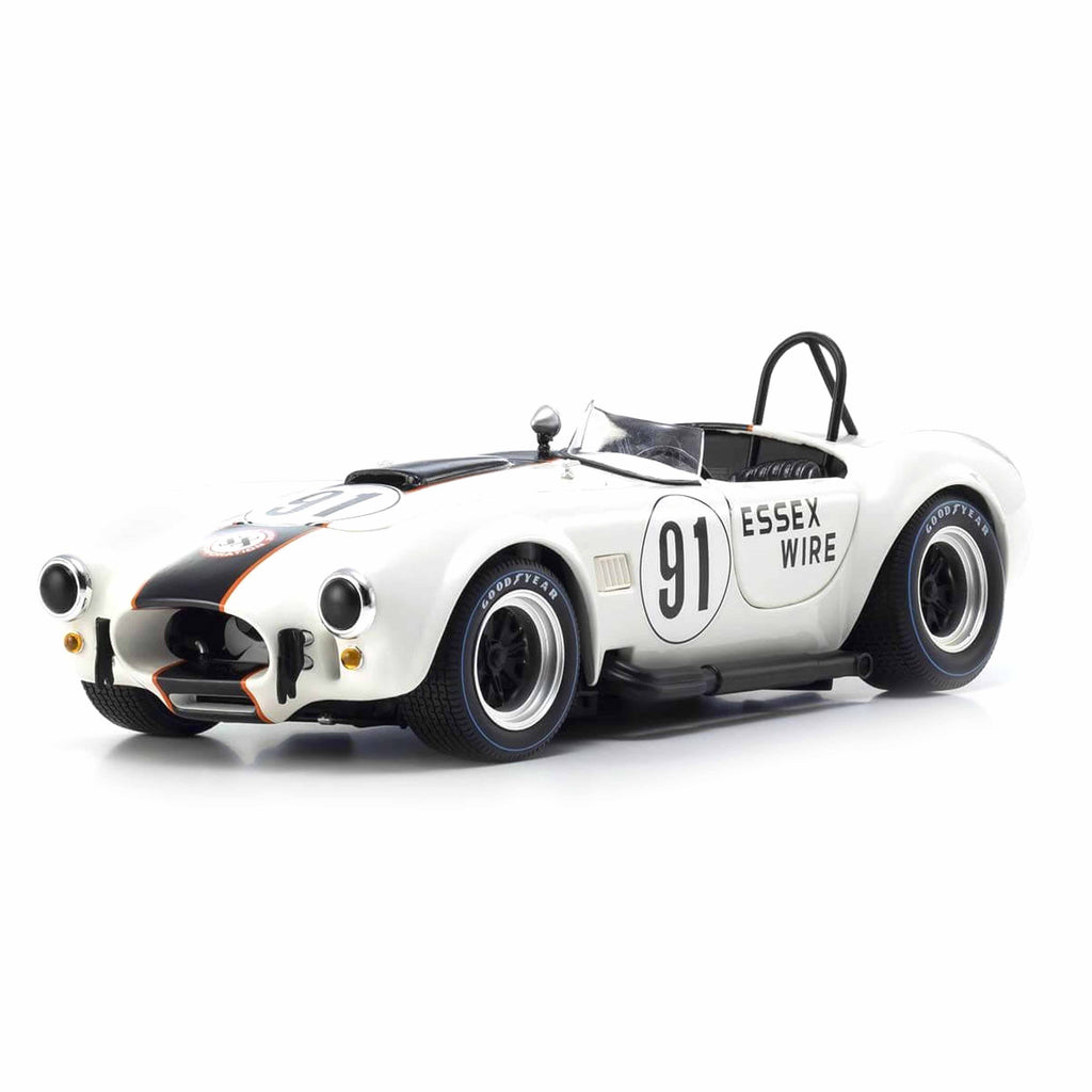 Shelby Cobra 427S/C N°91 Essex Wire Blanc/Bleu foncé 1/18