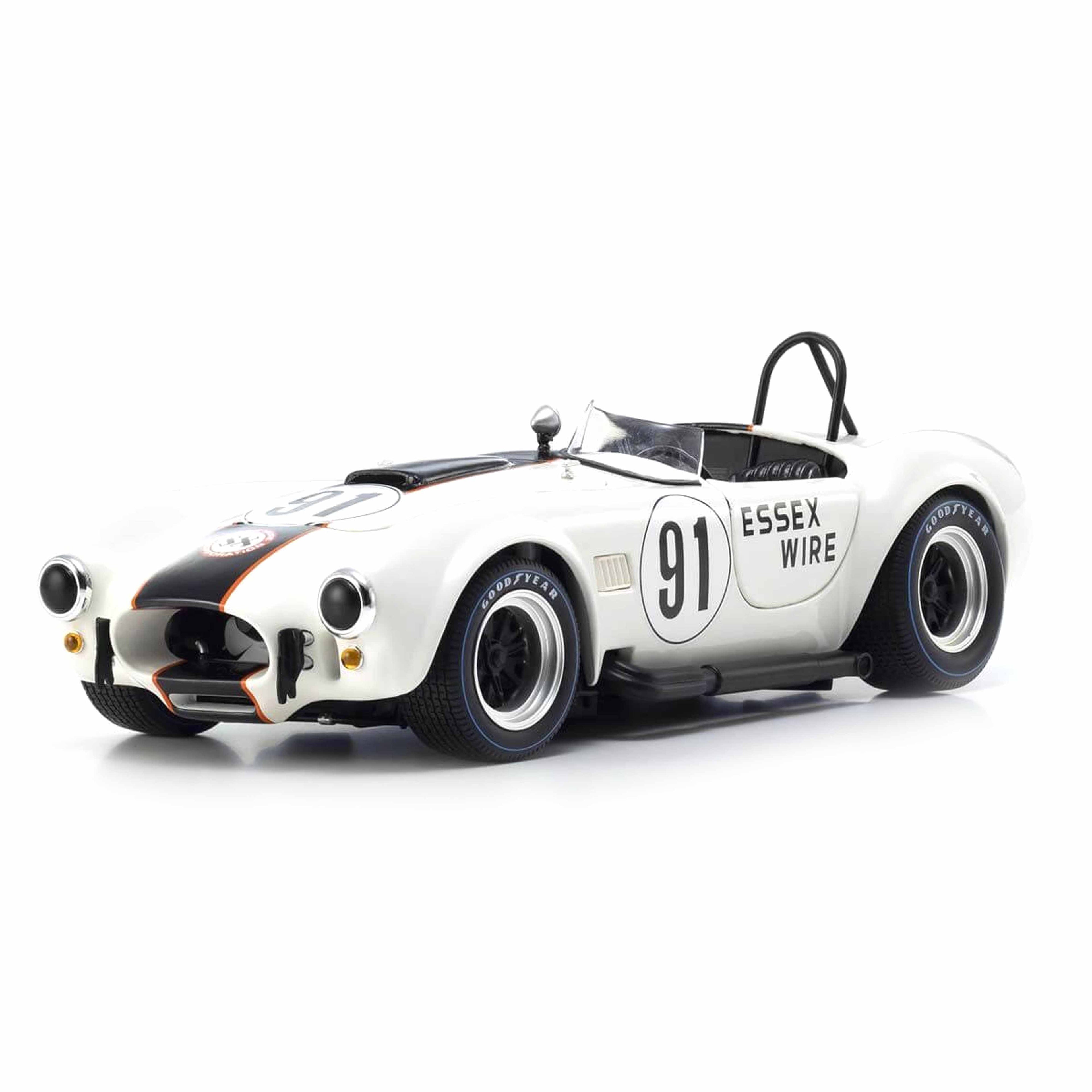 Shelby Cobra 427S/C N°91 Essex Wire Blanc/Bleu foncé 1/18
