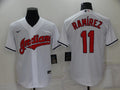 Men's Cleveland Guardians Jose Ramirez Nike White Replica Player Jersey1