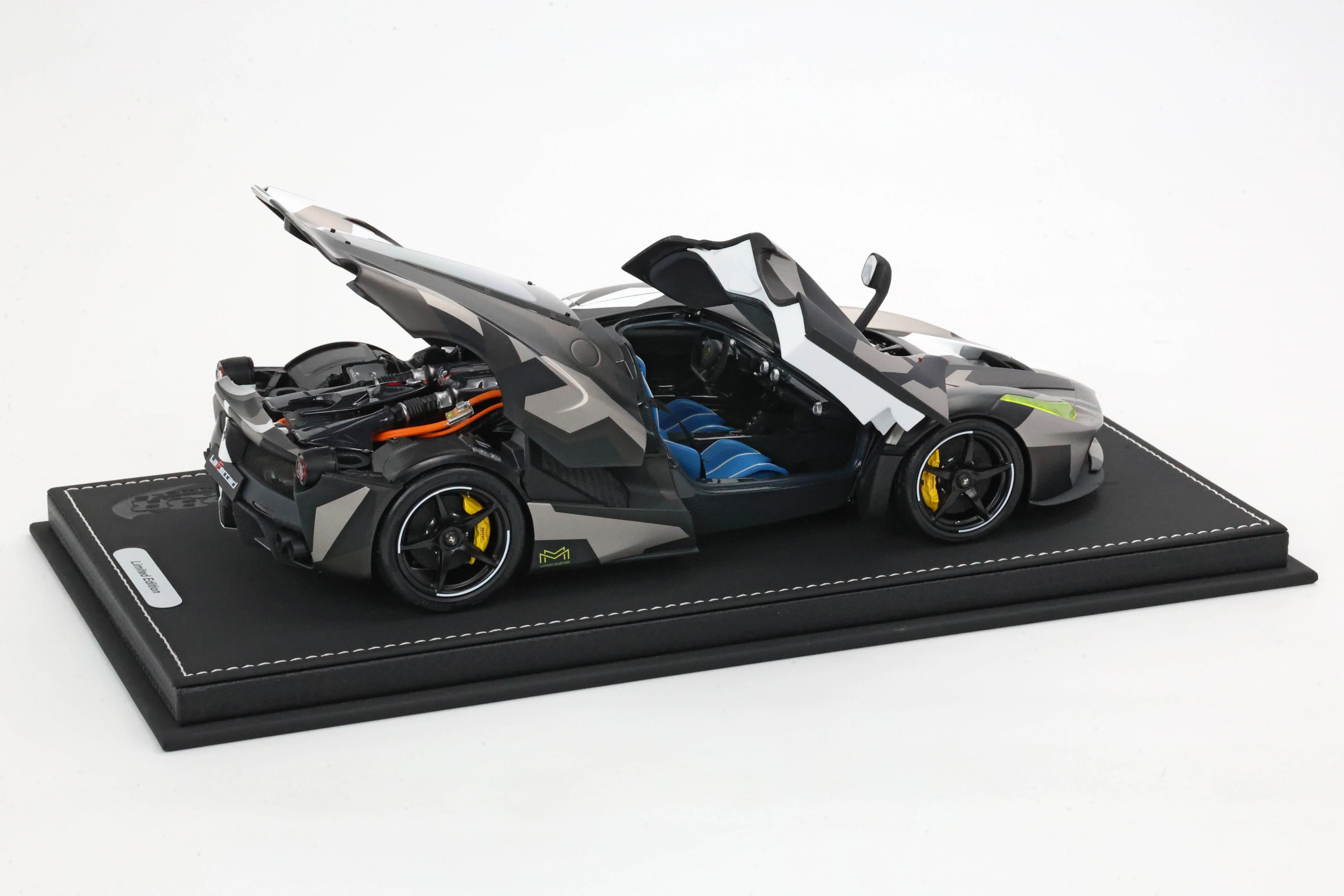 Pre-order BBR Ferrari LaFerrari Camouflage Fully Open Diecast - Limited 140 pcs