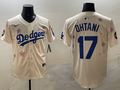Men's Los Angeles Dodgers Shohei Ohtani #17 Cream Alternate Replica Player Jersey