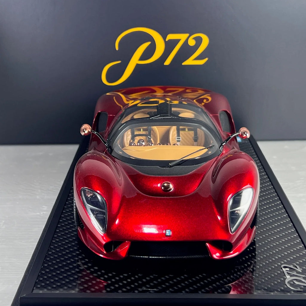 Pre-order Peako De Tomaso P72 Red, Carbon Base - Limited 100 pcs