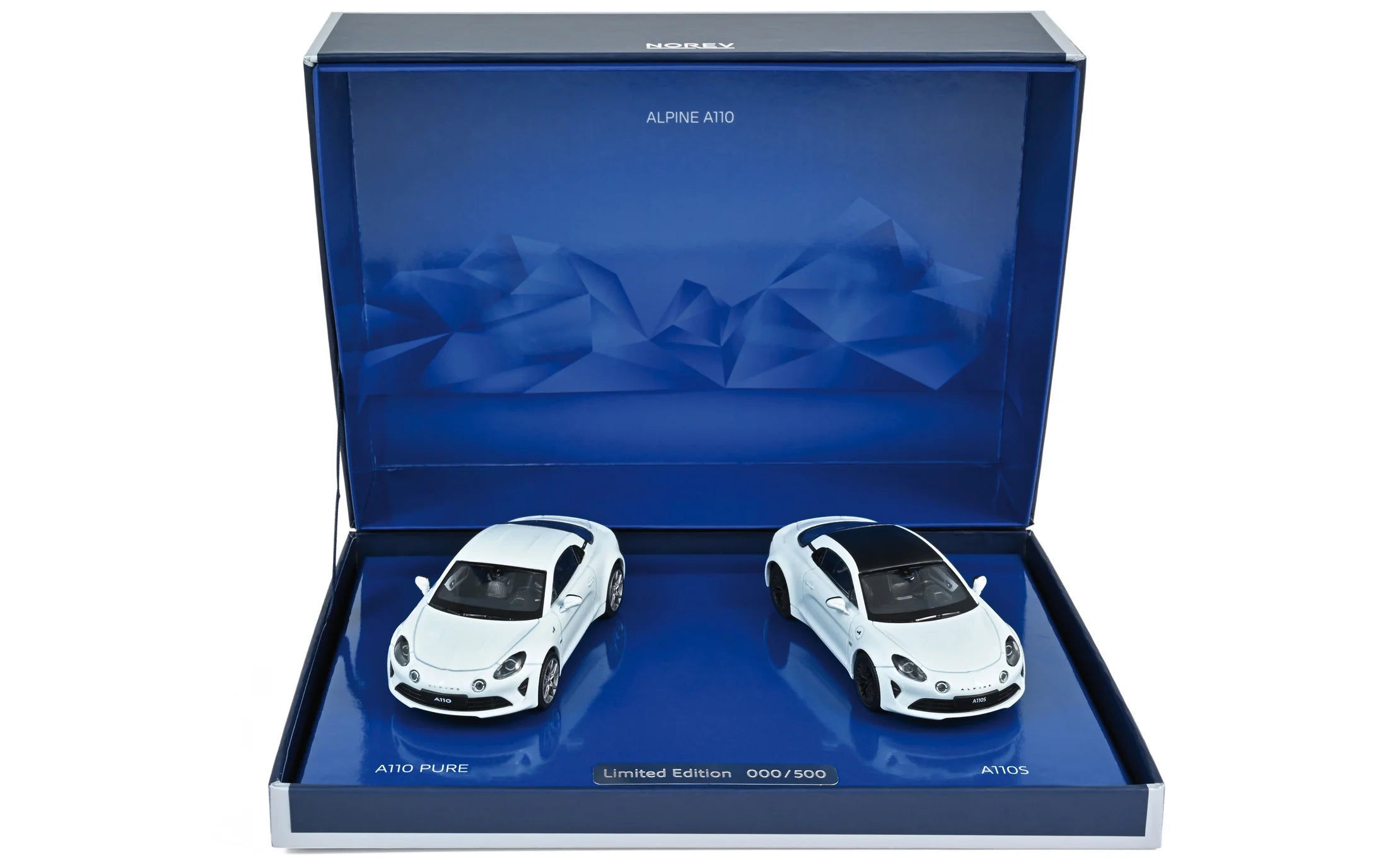 Gift Box Alpine A110 Pure&A110 S White (2 modelcars) 1:43