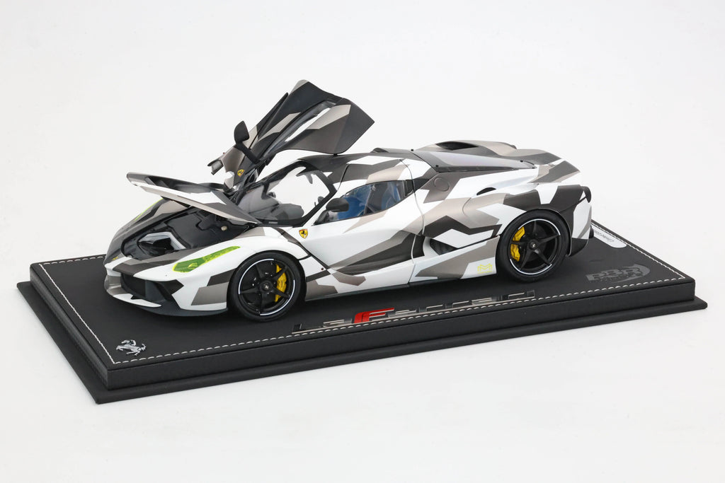 Pre-order BBR Ferrari LaFerrari Camouflage Fully Open Diecast - Limited 140 pcs
