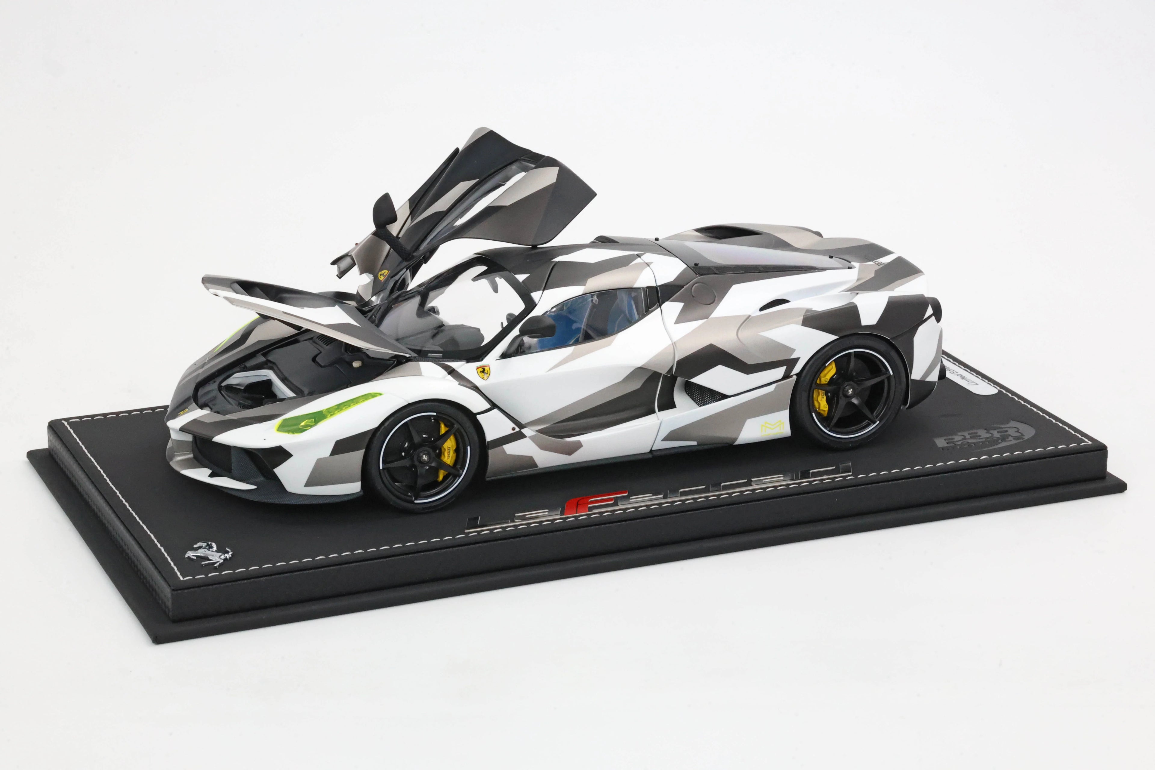 Pre-order BBR Ferrari LaFerrari Camouflage Fully Open Diecast - Limited 140 pcs