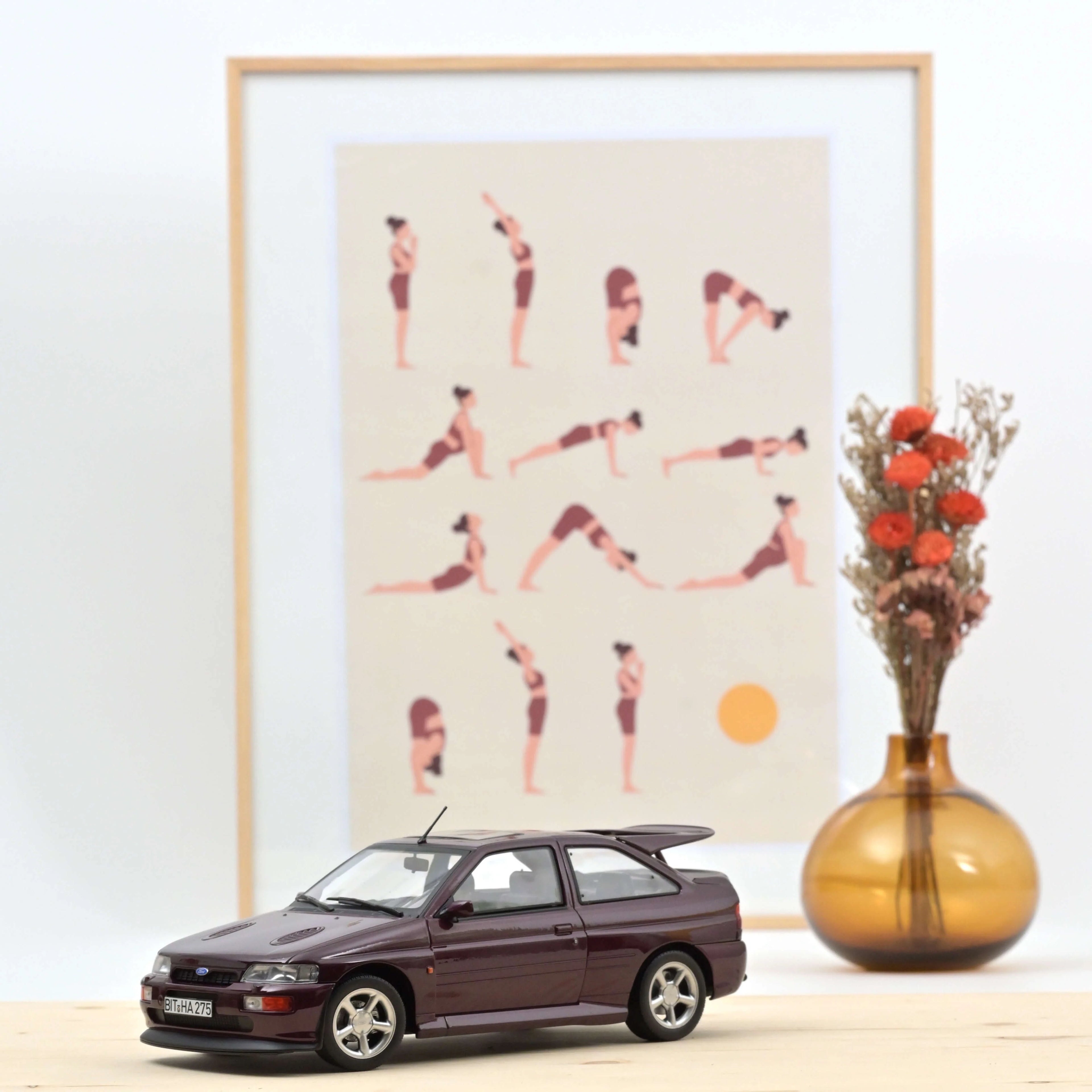 Ford Escort Cosworth 1992 Lila Metallic 1:18