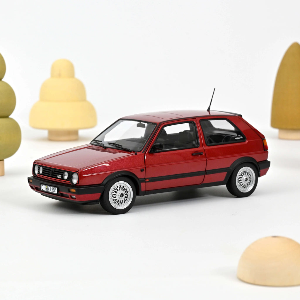 VW Golf GTI 1990 Red metallic 1:18