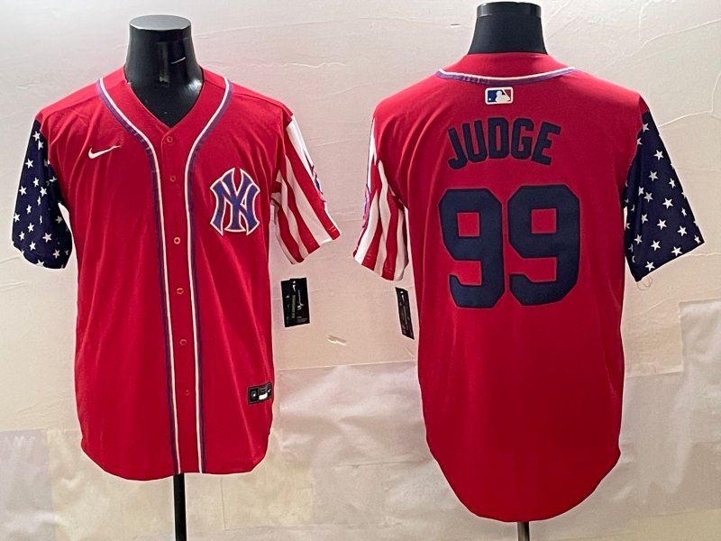 Men's New York Yankees Aaron Judge #99 Red Limited Player Jersey