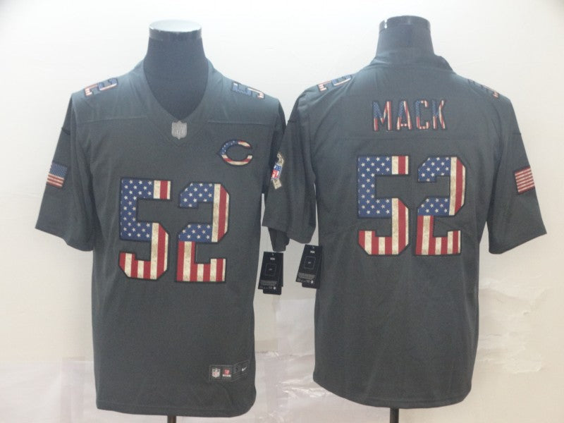 Men's Chicago Bears #52 Khalil Mack Black Player Game Jersey1
