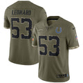 Shaquille Leonard Indianapolis Colts Nike Salute To Service Limited Jersey - Olive