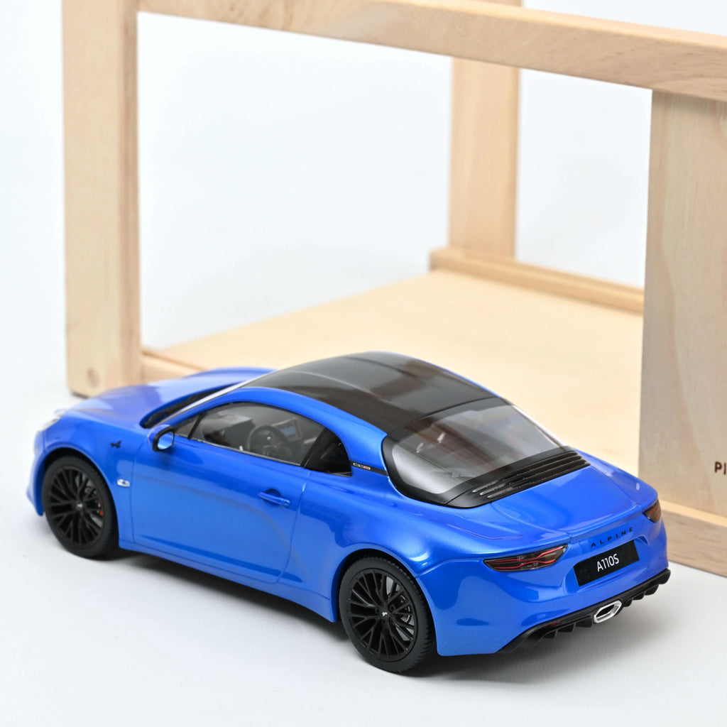 Alpine A110S 2019 Alpine Blau&Carbon Dach 1:18 - 110 Stk.