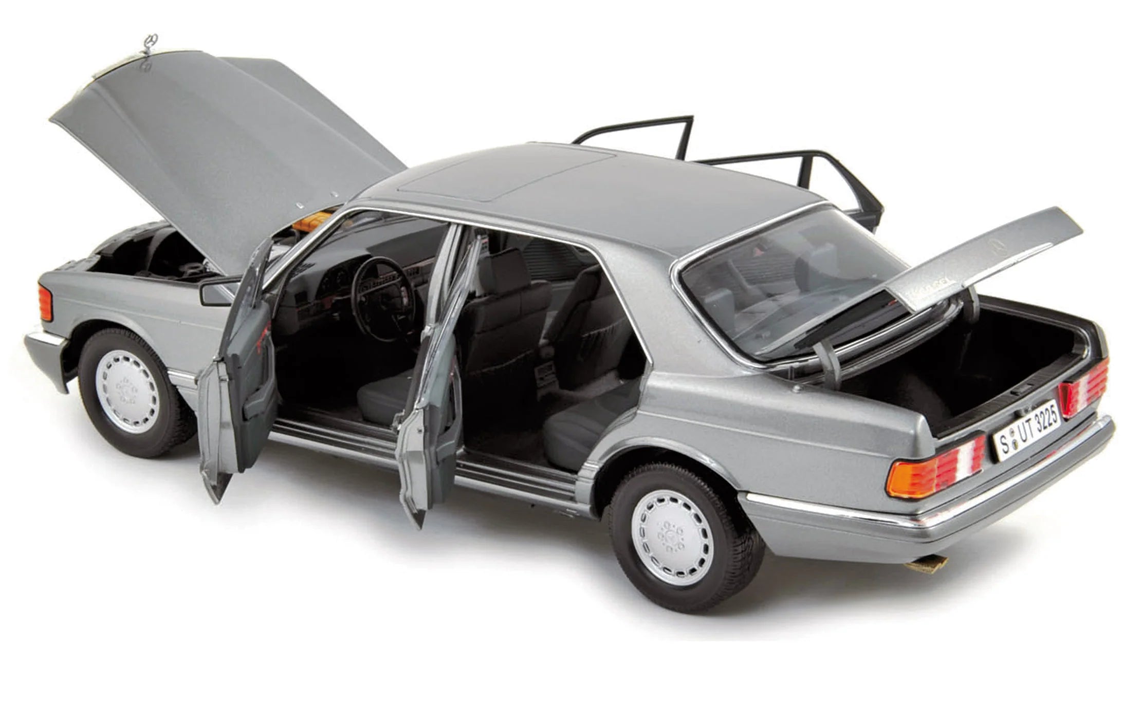 Mercedes-Benz 560 SEL 1985 Dark Grey metallic 1:18
