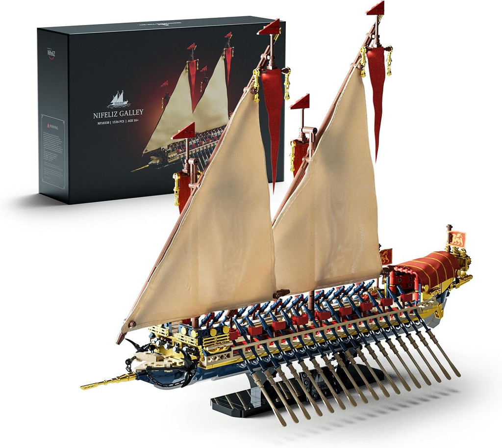 Nifeliz Galley Sailing Ship (1536 PCS, NF10338)