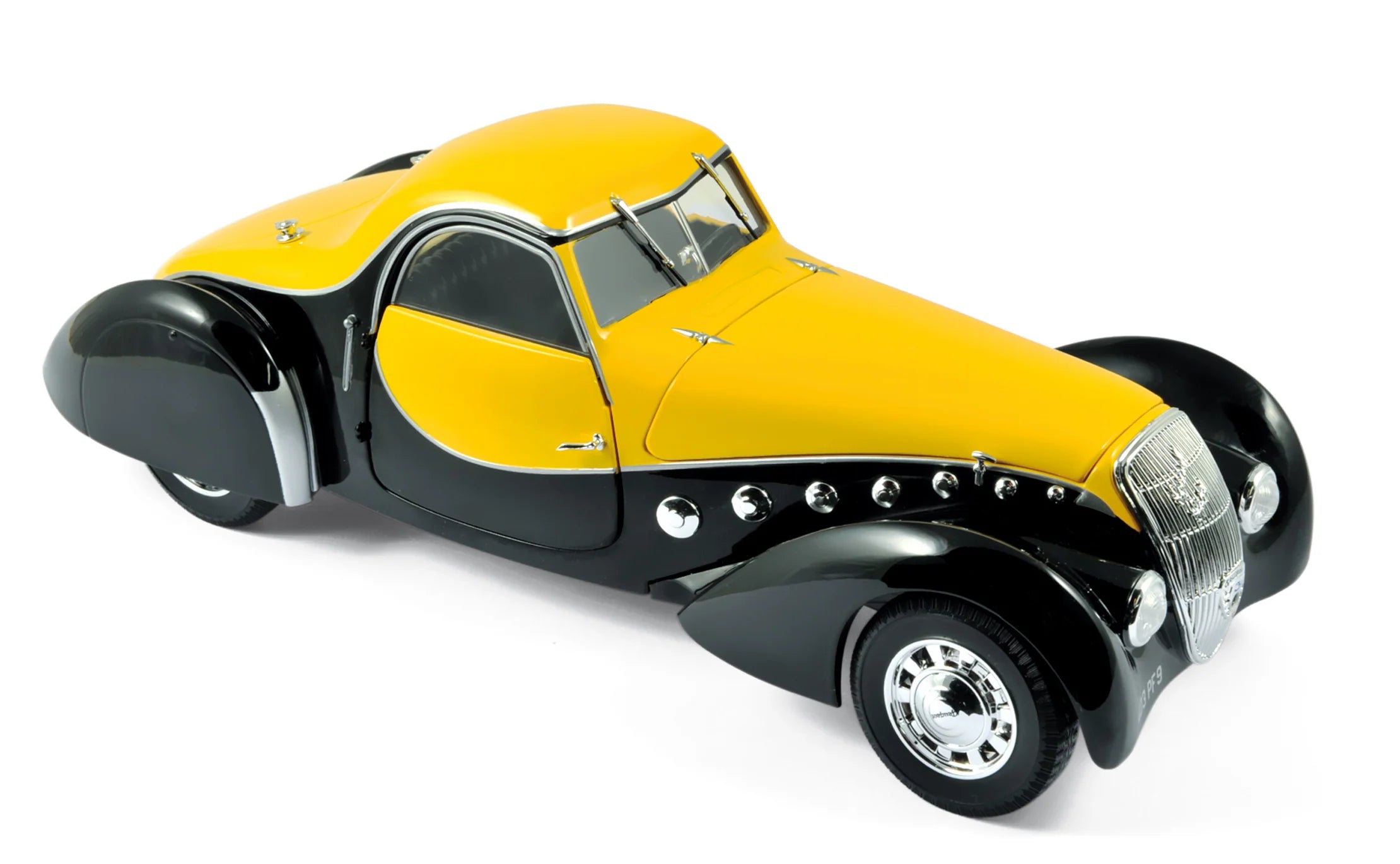 Peugeot 302 Darl'Mat Coupé 1937 Noir et Jaune 1:18