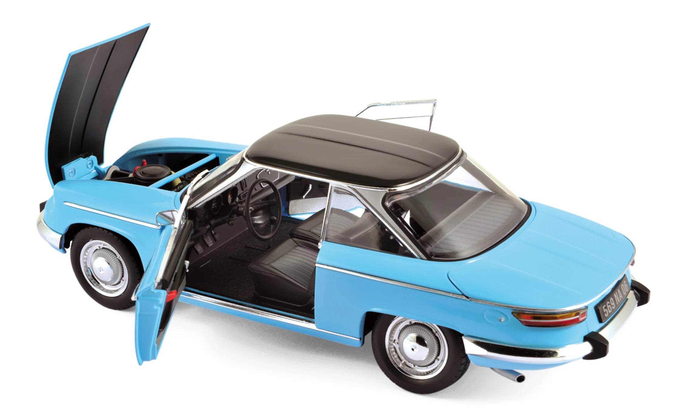 Panhard 24 CT 1964 Tolede Blue&Black 1:18